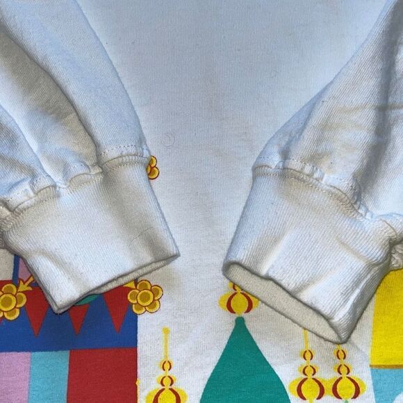 Vintage Walt Disney World Parks Its A Small World Long Sleeve T Shirt Screen Pri - Picture 4 of 12